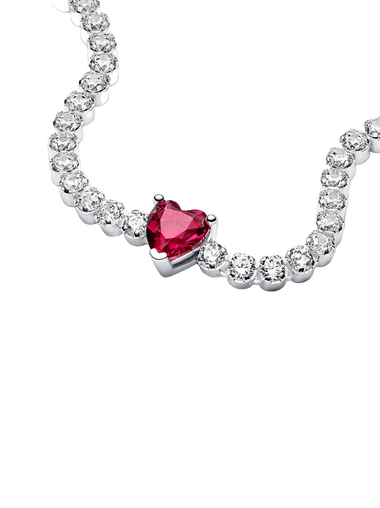 Brazalete tenis corazón rojo