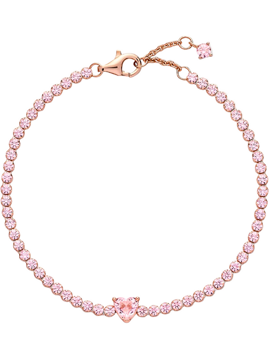 Brazalete tenis oro rosa