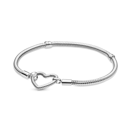 PULSERA CORAZON PANDORA PLATA