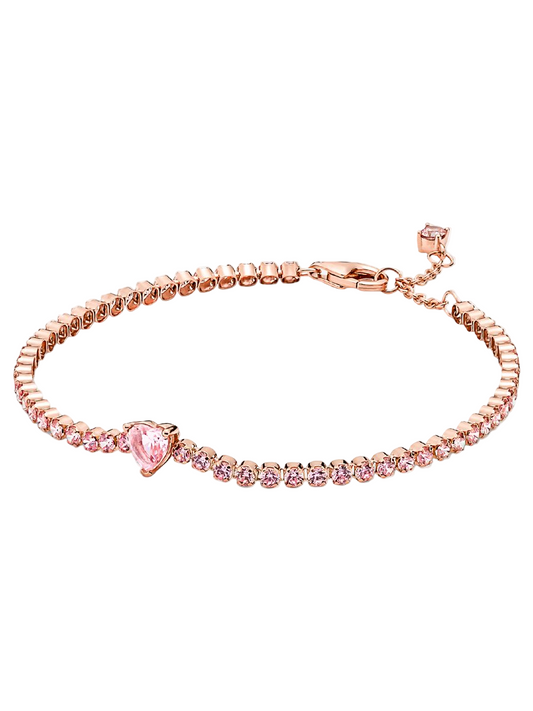Brazalete tenis oro rosa