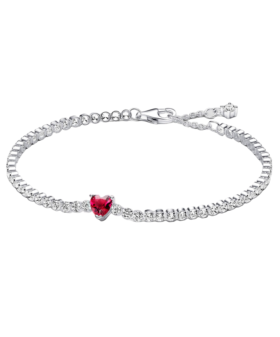 Brazalete tenis corazón rojo