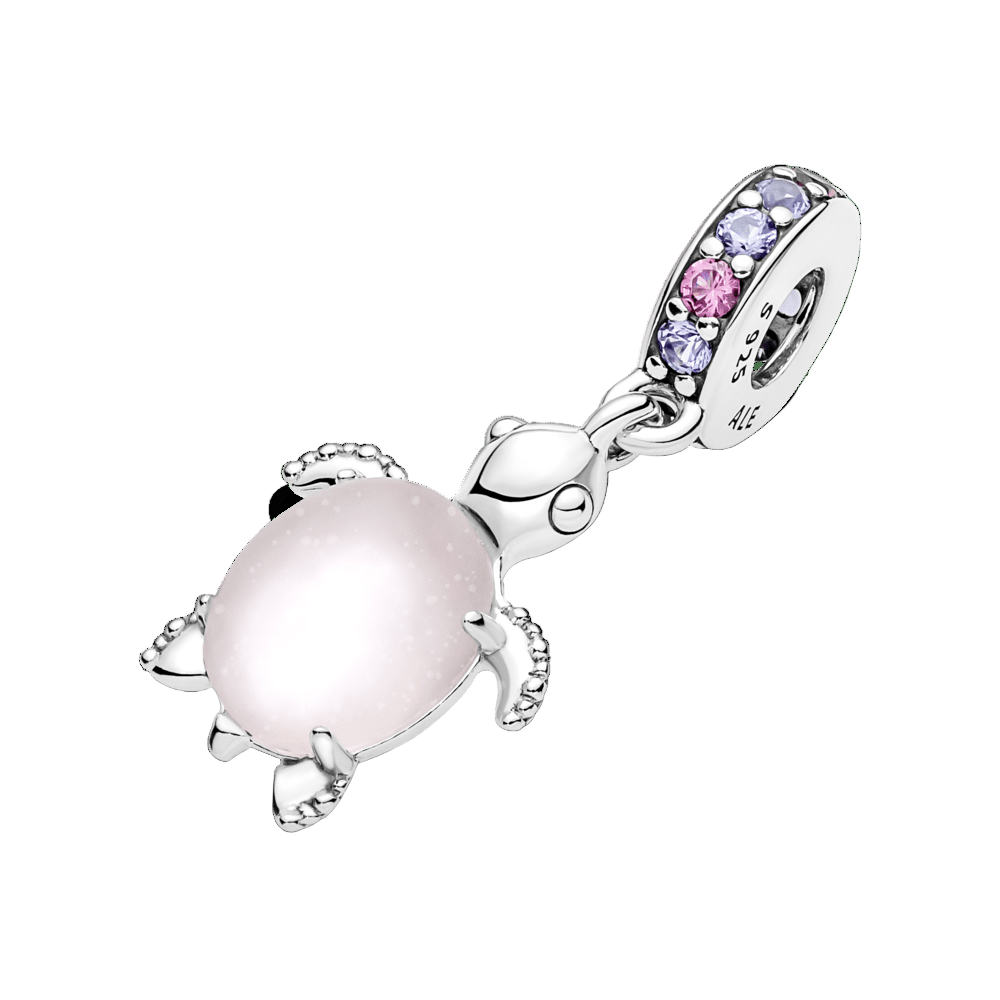 Tortuga de mar rosa de cristal A6