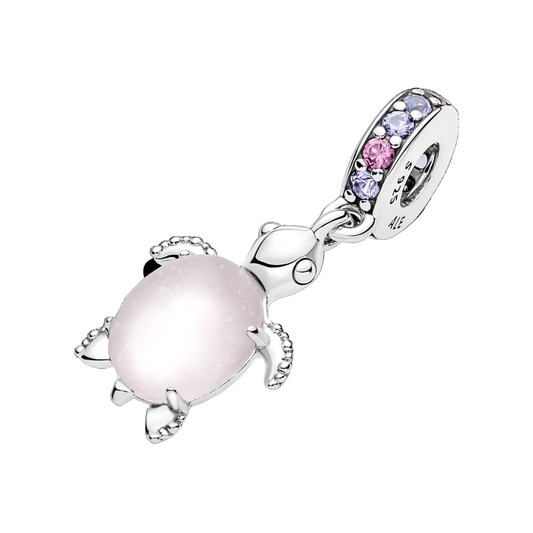 Tortuga de mar rosa de cristal A6